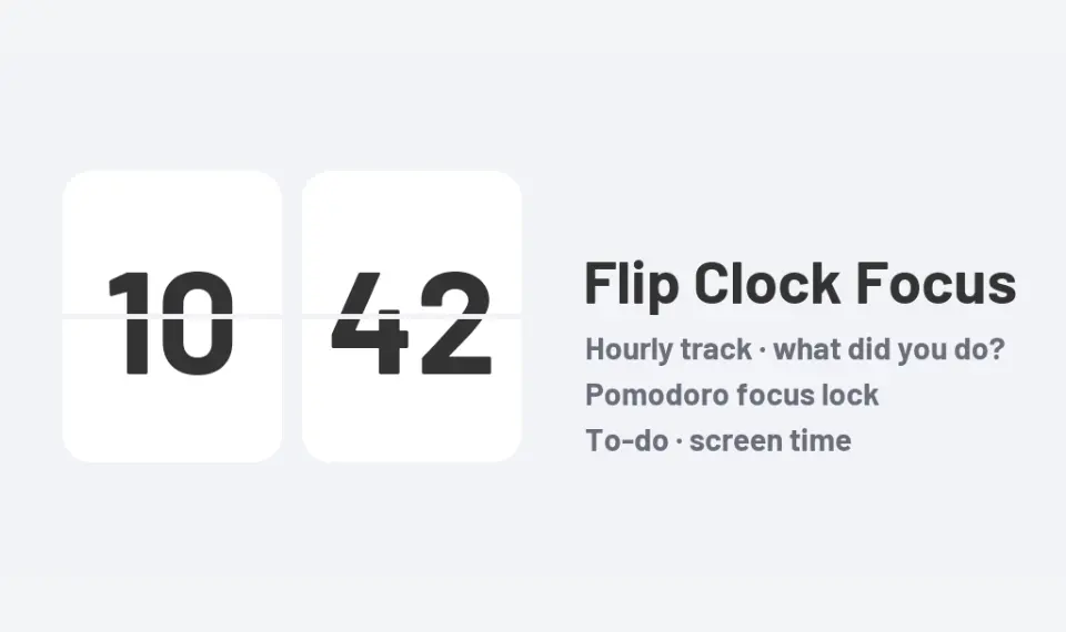 Flip Clock Focus by Zone Softech