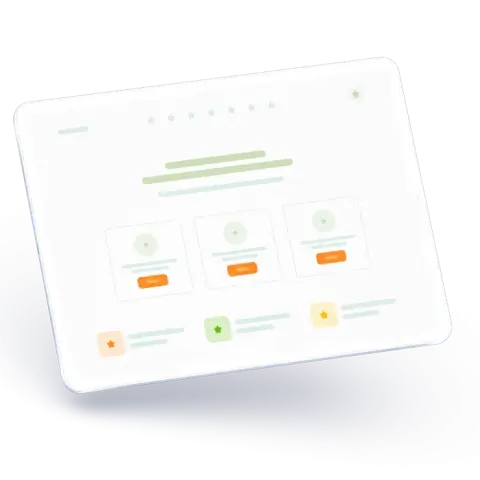Web dashboard design on a tablet